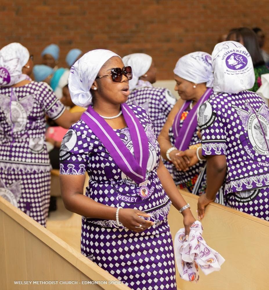 Women’s Fellowship members in worship