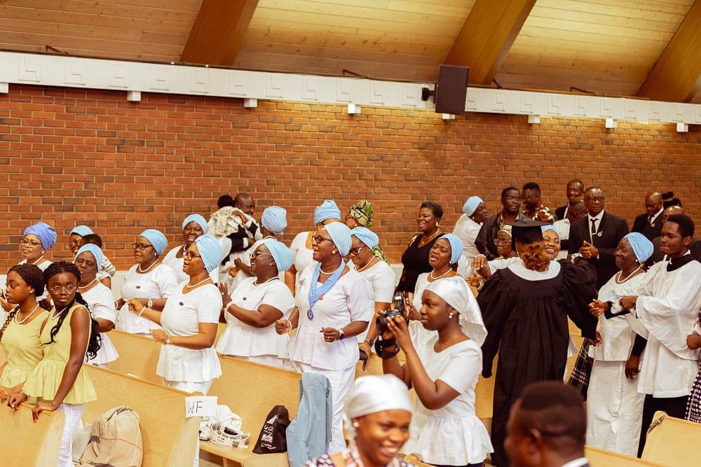 Women’s Fellowship members in worship