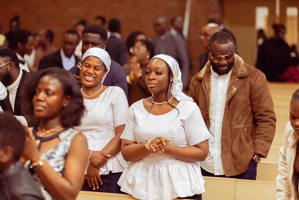 Women’s Fellowship members in worship